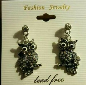 Owl Branch Earrings